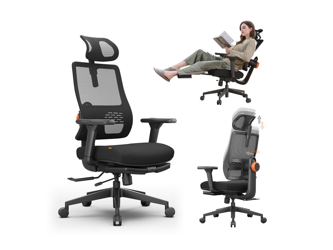 Silla ergonómica Newtral Magich BP con reposapiés