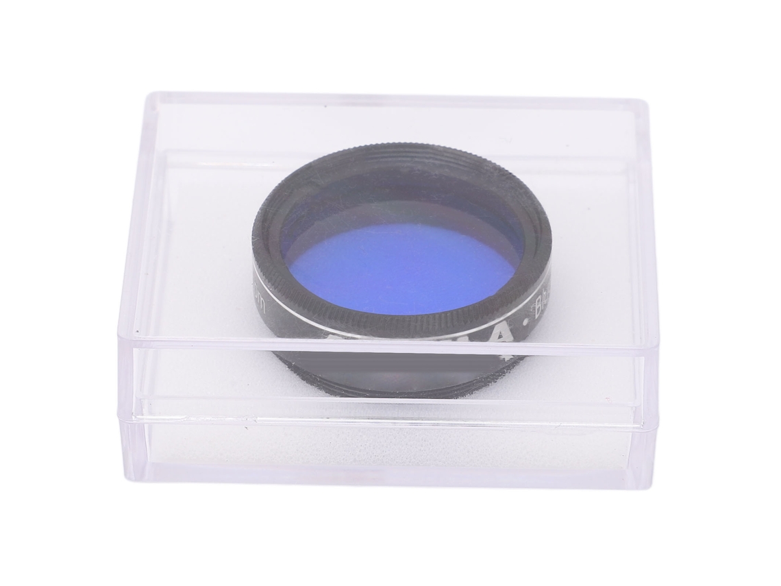 Filtro Ocular Azul 80a De 1.25 Pulgadas Para Telescopio, Accesorio Mejora Claridad Observación Cúmulos Estelares