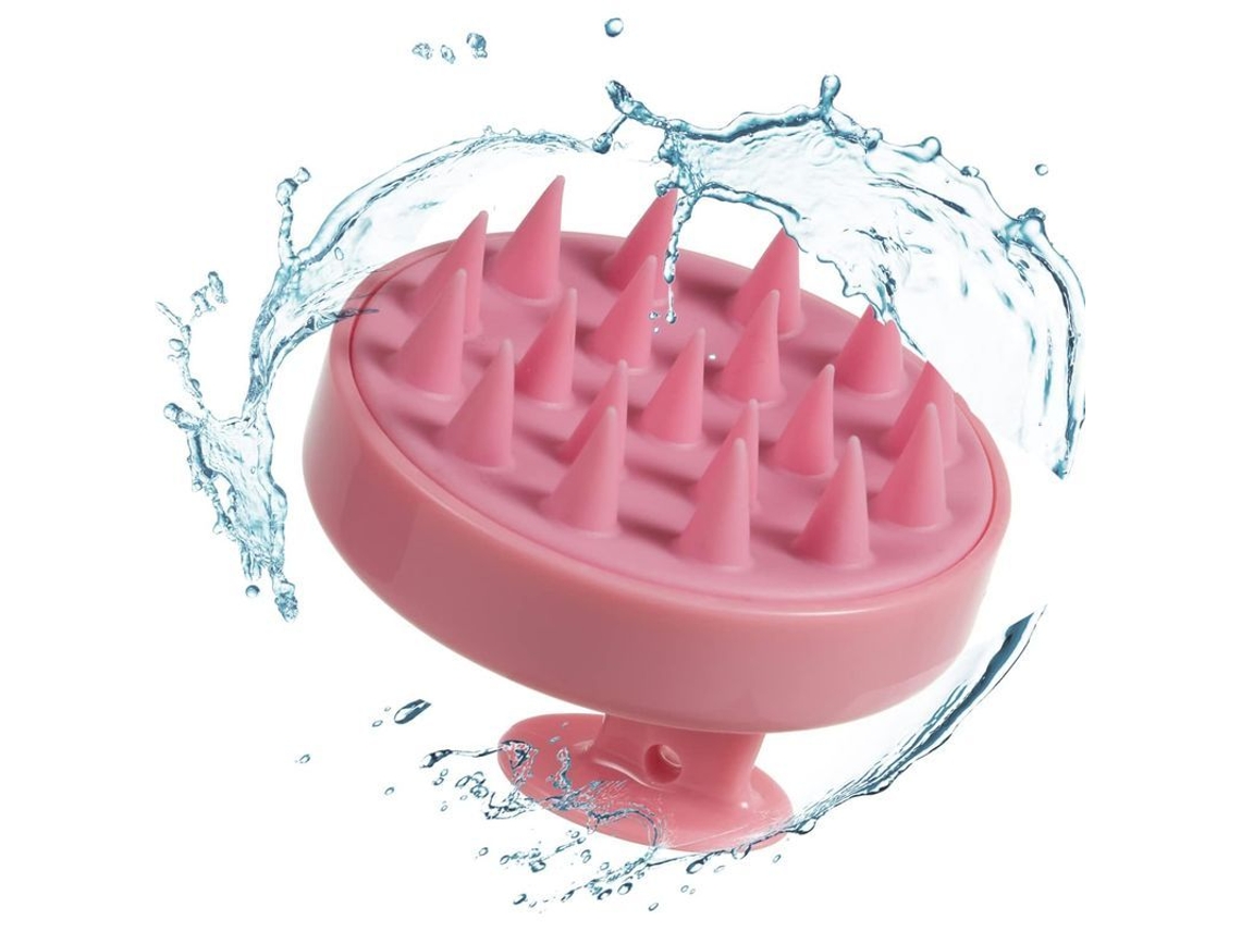 Cepillo Y Masajeador De Cabeza, Cerdas De Silicona Suave, Anticaspa, Para Cabello Húmedo Y Seco.