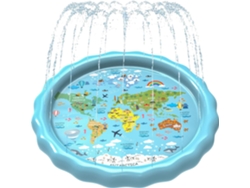 Piscina Para Crianças Tapete Inflável Antiderrapante De Pvc Para Áreas Externas, Adequado Para Crianças De 1 A 7 Anos Cuich (100 Cm)