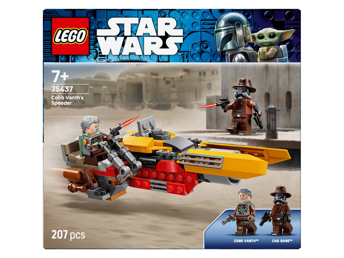 Lego® 75437 Star Wars: Speeder Cobb Vanth – Moto Con Minifiguras Y Blásters 7+