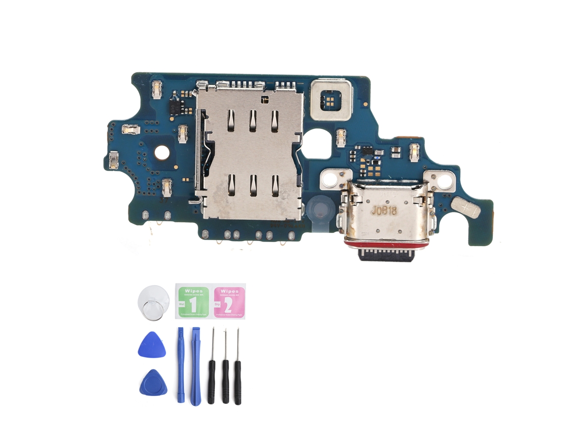 Placa Conectora De Base De Carga Usb Para Samsung S21 5g G991b G991f Con Herramientas