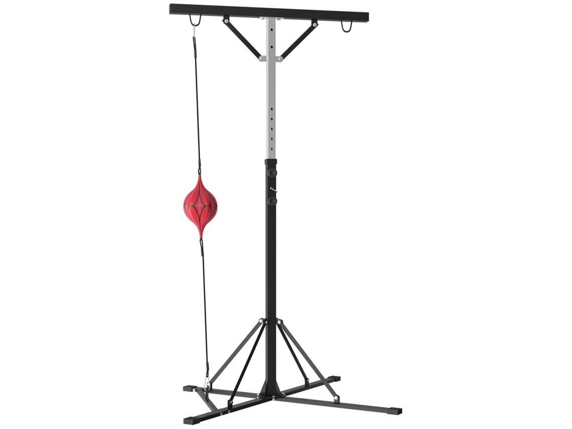 Soporte Saco Boxeo Altura Regulable Bola Velocidad 160x145x175-220cm