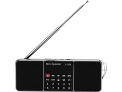 Mini Altavoz Estéreo Portátil Recargable L 288 Con Radio Fm Y Pantalla Lcd