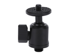 Soporte De Rótula De 1/4 De Pulgada, Giratorio 360 Grados, Adaptador De Zapata Mini Con Tornillo De 3/8 Para Cámara, Teléfono Móvil, Trípode.