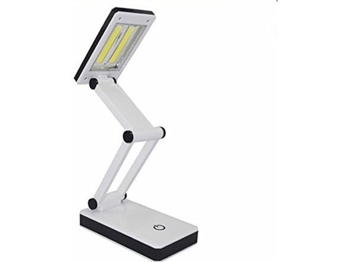 Lámpara De Mesa Led Portátil, Superbrillante, Plegable, Con Control Táctil, 3 Niveles De Brillo, Funciona Con Pilas Y Usb.