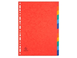 Separadores multicolor Exacompta A4 (25 unidades) (12 unidades)