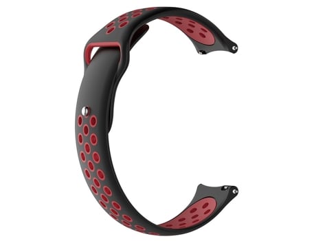 Correa de reloj inteligente para Xiaomi Haylou Solar / LS05 Correa de silicona con hebilla inversa (negro + rojo)