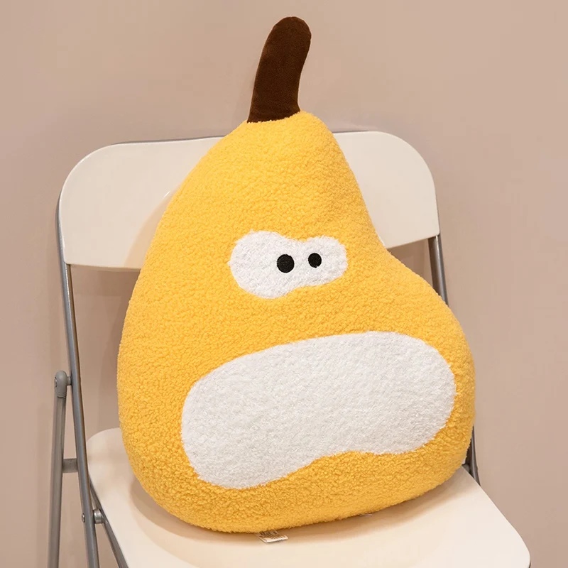 (amarillo, 50 Cm De Alto) Almohada/cojín Con Forma De Pera Para Adultos, Ideal Para El Soporte De La Columna Vertebral.