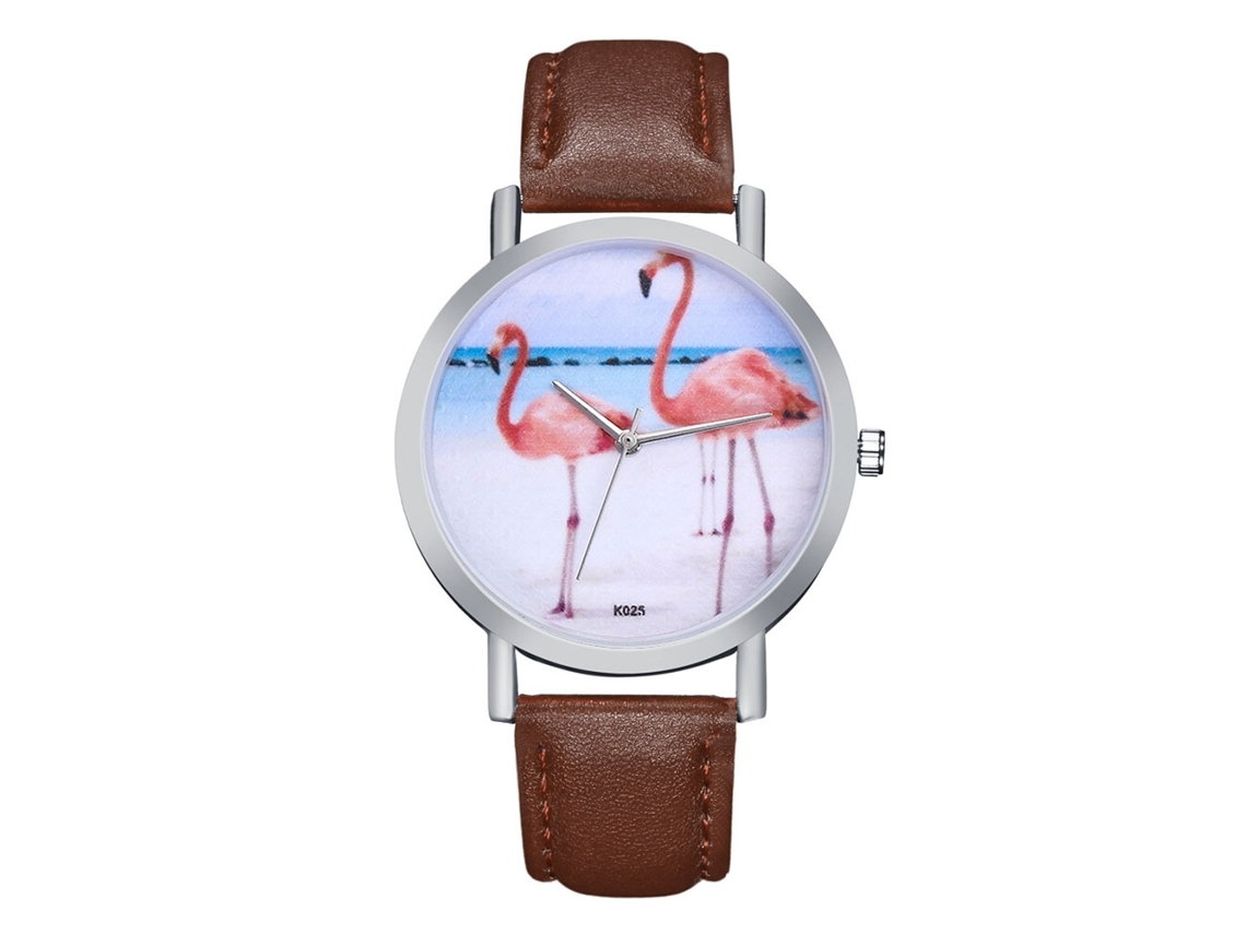 Reloj De Pulsera Analógico De Aleación Con Esfera Redonda Y Movimiento De Cuarzo (color Café).
