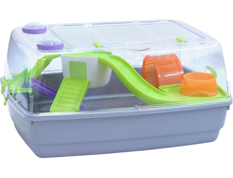 Jaula para Hamsters FOP Deluxe (Multicolor - 58x36x31 cm - Plástico y Metal)