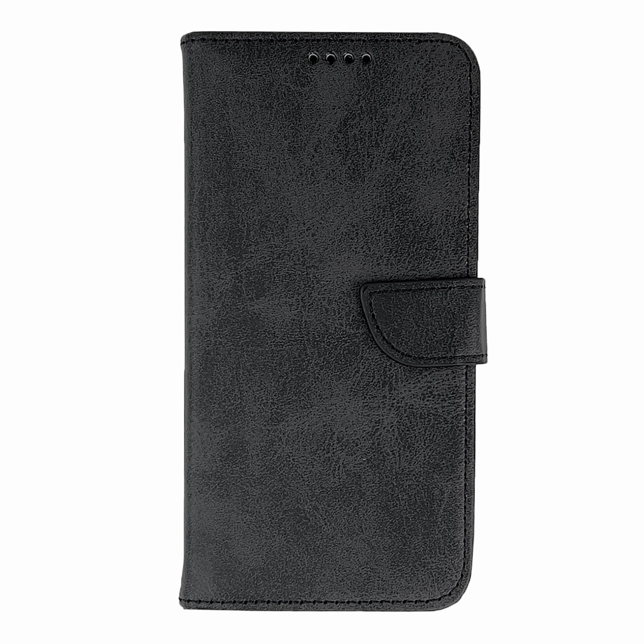 Funda Elegante De Cuero Tipo Libro Para Iphone 16 - Negra