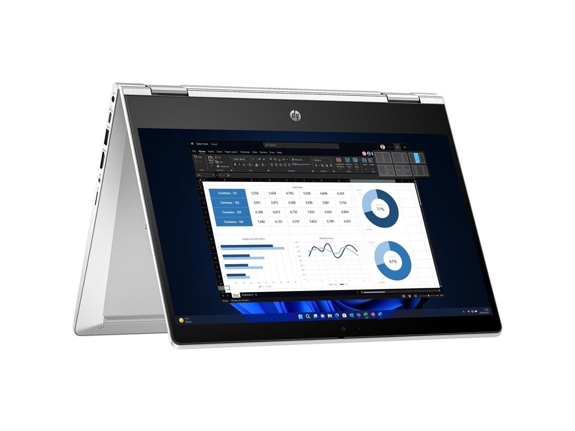 Portátil Hp Pro X360 435 G10 R3-7330u, 8gb, 256gb Ssd, 13"fhd, 8gb, 256gb Ssd, 13"fhd, Touchscreen, Portugués (reacondicionado Como Nuevo)