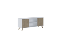 Mueble TV Wind 140 Blanco - Puccini 136,8 x 56,9 x 39,6 cm