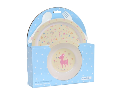 Set de Menaje Infantil Safta Forest Poliuretano (4 Piezas)