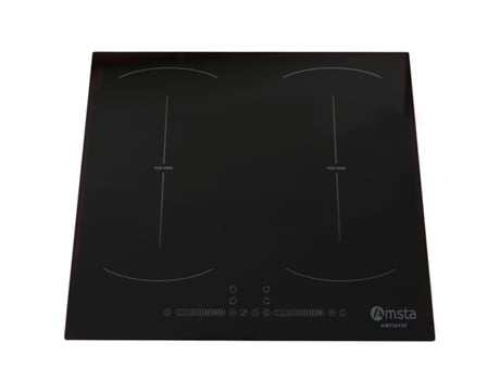 Placa de Inducción AMSTA AMTI642F 2 zonas flexibles 4 fuegos 60 cm 7400w Negra