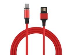 Cable De Datos (carga Rápida Magnética) Nuevo Cable Trenzado De 1m De Manzana Roja Exclusivo De Lazada