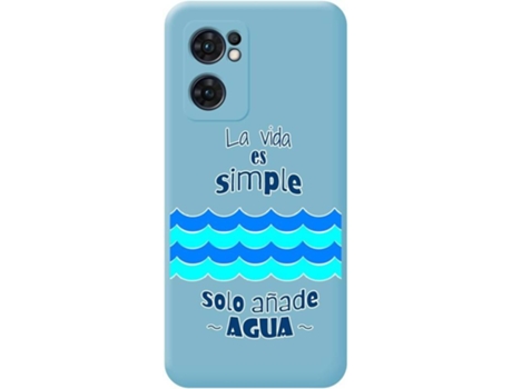 Carcasa para Oppo Find X5 Lite 5G TUMUNDOSMARTPHONE Silicona Líquida Dibujos Azul