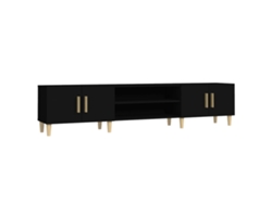 Mueble De Tv VIDAXL Negro Madera contrachapada (180x31,5x40 cm )