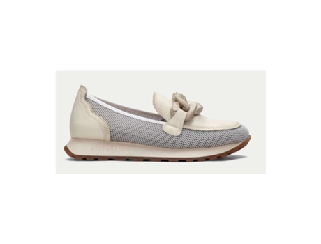 Zapatos de Mujer para Deporte HISPANITAS Mocasín Adorno Piel Blanco (40)