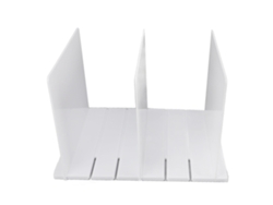 Soporte Divisor De Estantes De Plástico Moderno Para Armario, Bolsos, Libros, Utensilios, 3 Compartimentos, Fácil Montaje.