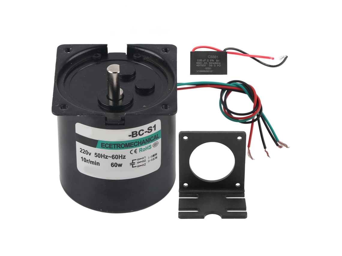 Motor Síncrono De Ca Xd80ktyz De 60 W Y 10 Rpm, Giro En Sentido Horario/antihorario, Imán Permanente De Alto Par Para Cnc.