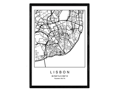 Lámina NACNIC Mapa Lisbon (A3)