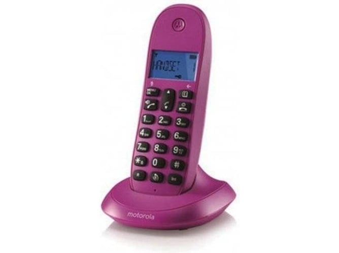 Teléfono fijo Sin Cable MOTOROLA C1001 violeta