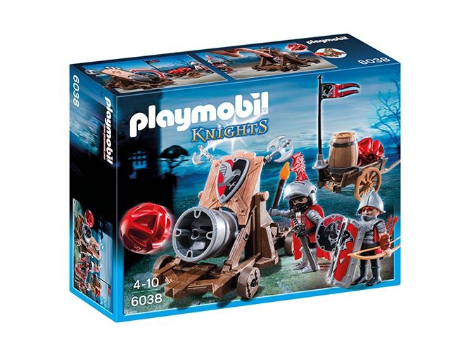PLAYMOBIL Knights: Caballeros Halcones con Cañón (Edad Mínima: 4)
