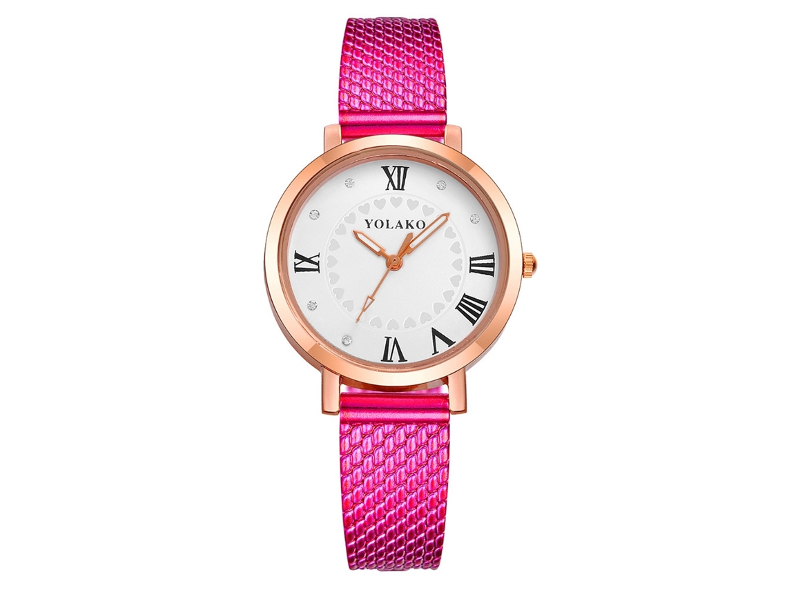 Reloj De Pulsera De Cuarzo Para Mujer Yolako Con Correa De Plástico Y Esfera Redonda Pequeña (azul Claro)