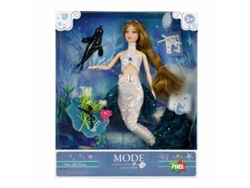 Boneca Fashionista - Sereia Branca Mile Star Qj092 Multicores