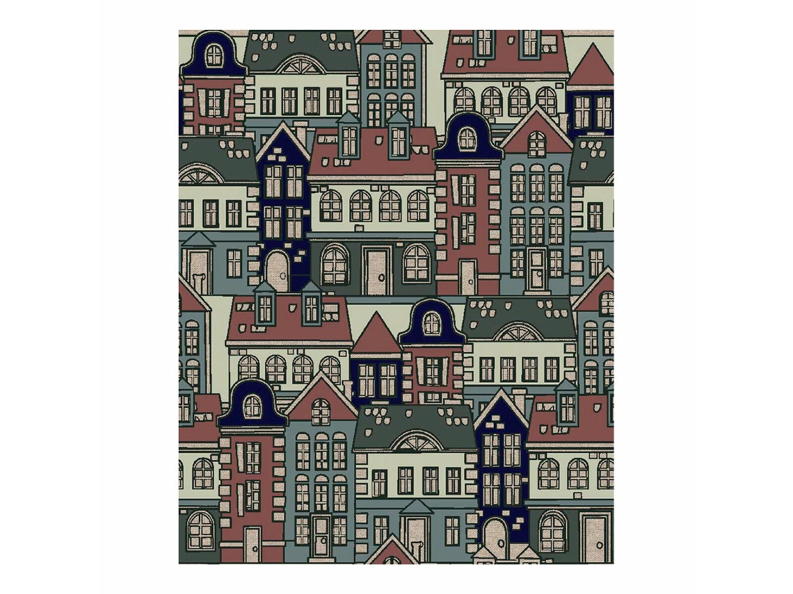 Mantel Things Home Trade Town 140 cmx25 m algodón y poliéster