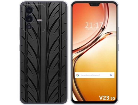 Carcasa para Vivo V23 5G TUMUNDOSMARTPHONE Dibujos Neumatico Multicolor