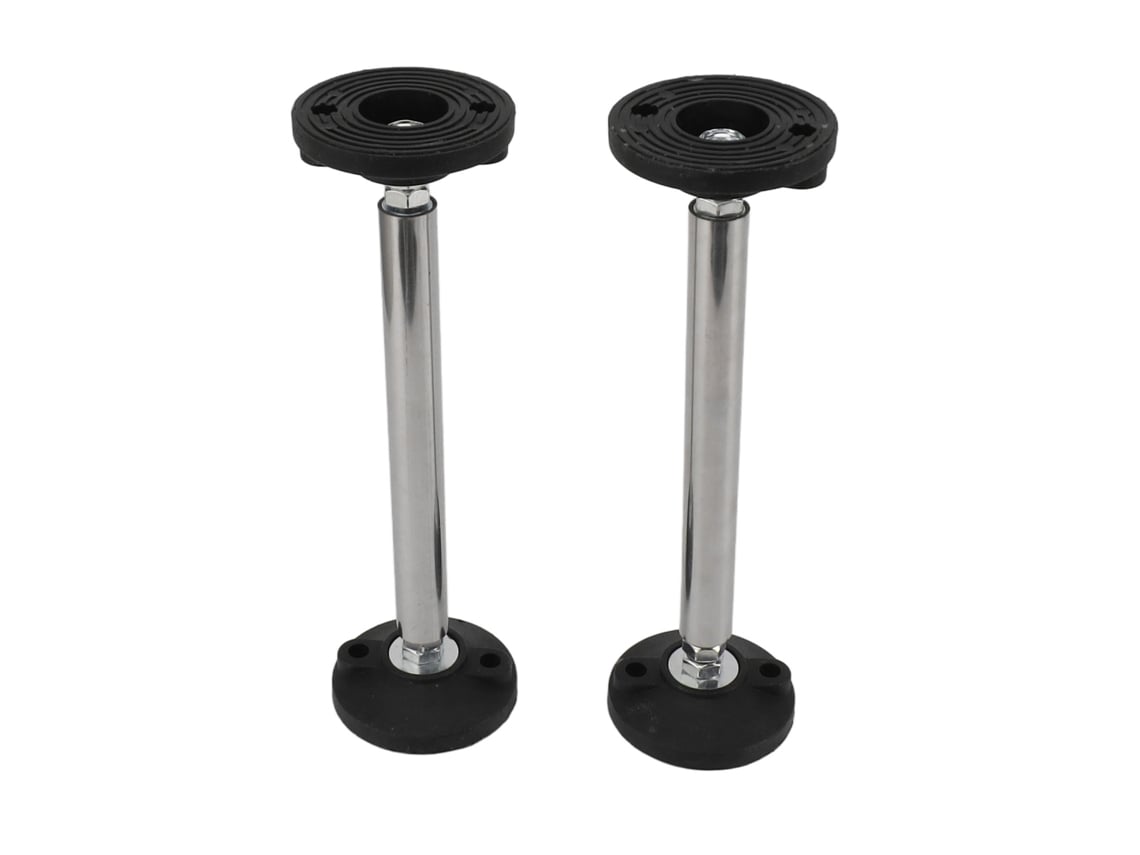 2 barras de soporte ajustables para gabinete de baño, de acero inoxidable, para colgar, modelo 200