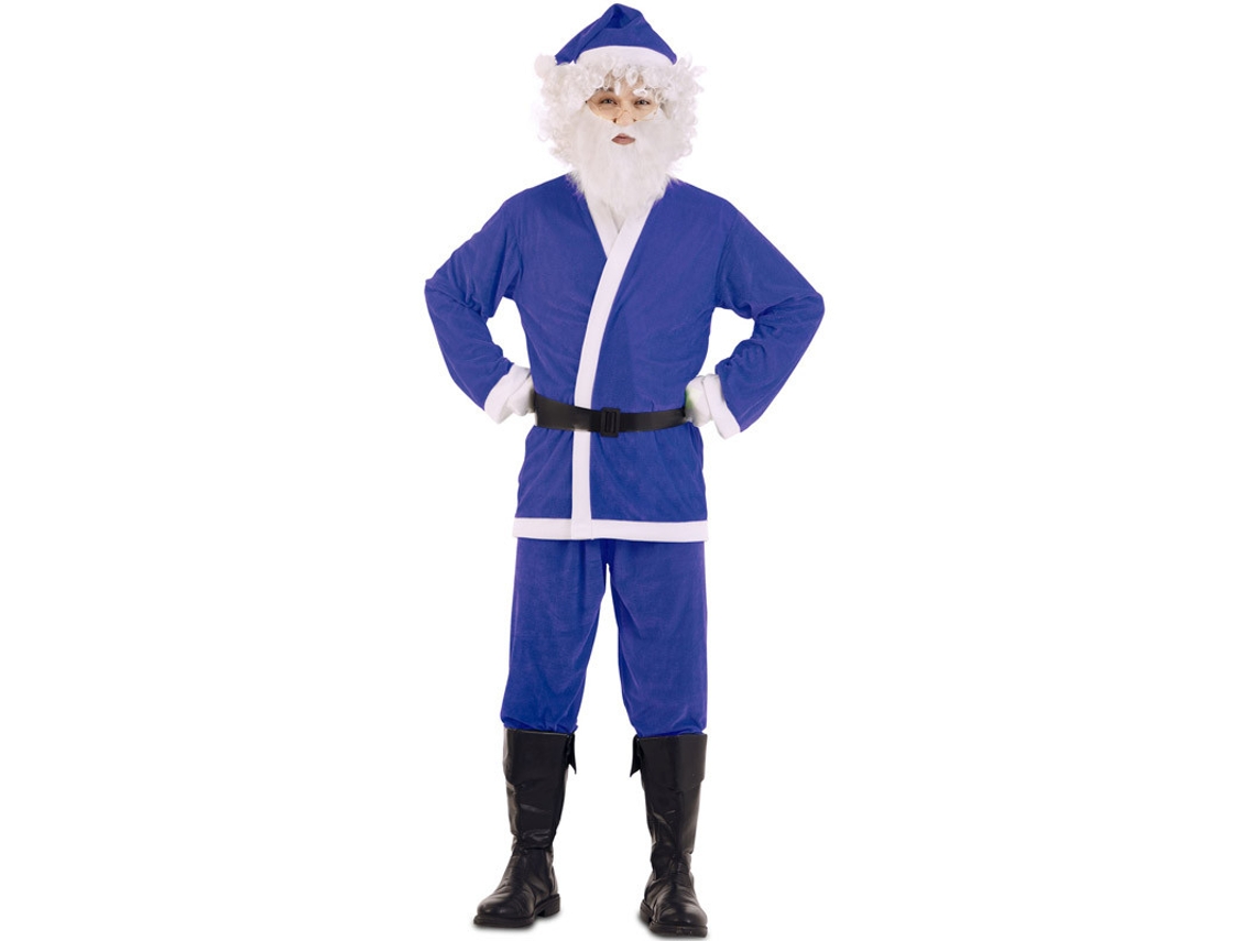 Disfraz de Hombre EUROCARNAVALES Papá Noel Azul (M/L )