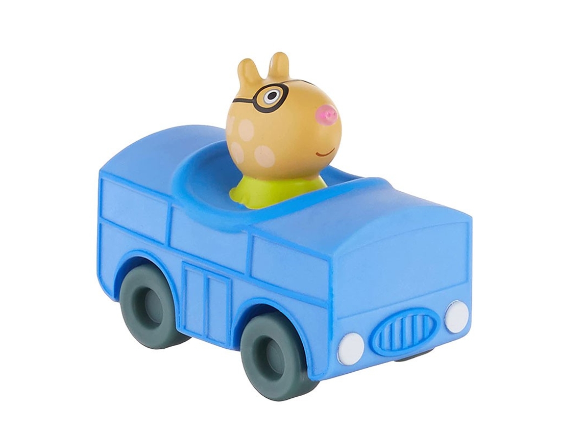 Peppa Pig Mini coche color azul de ruedas giratorias de Pedro pony