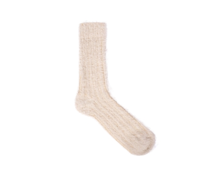 Calcetines Femeninos a Rayas Lurex Estilo Peludinho Talla One Size GALLO