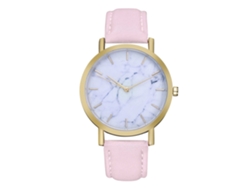 Reloj De Pulsera De Cuero Moda Zhoulianfa Unisex De Cuarzo (rosa)