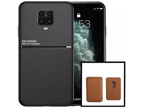 Kit Funda Magnetic Lux y Magnetic Wallet Marrón Xiaomi Redmi Note 10 Lite PHONECARE Negro