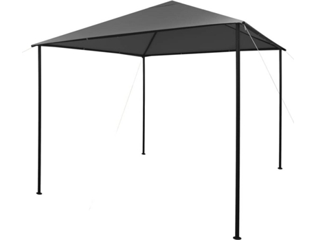 vidaXL Cenador tela gris antracita y acero 3x3 m 180 g/m²