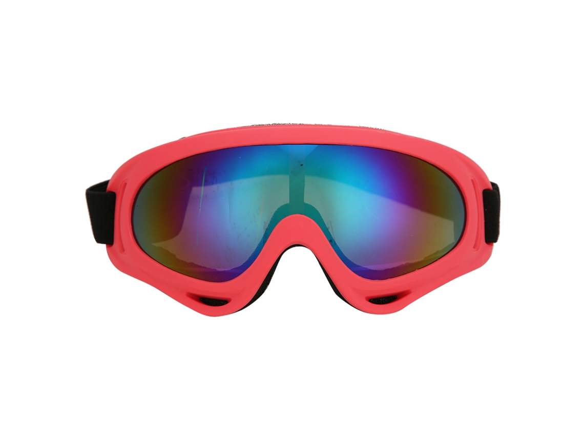 Gafas de esquí resistentes al viento para ciclismo y motociclismo, rojas, protección para adultos y niños. MARCA