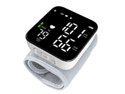 Monitor de presión arterial profesional para la muñeca con pantalla digital LED completa y detección de latidos cardíacos irregulares. GOKOCO