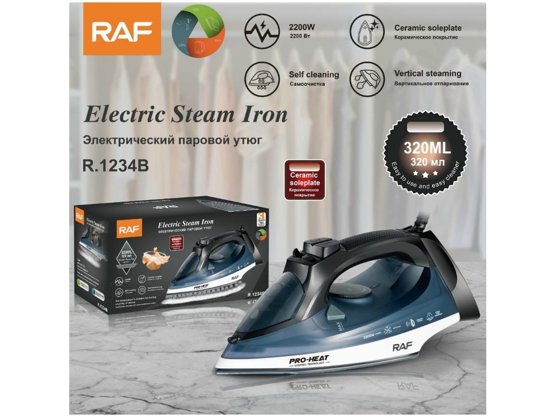 Plancha De Vapor Doméstica Mdug Con Cable Colgante, Estándar Europeo Y Americano, Uso Dual En Seco Y Húmedo, 2200 W (azul)