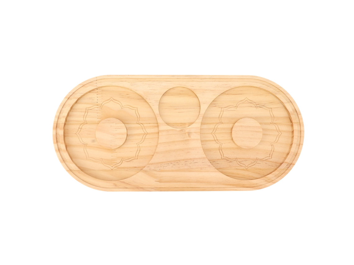 Rimmer De Sal Y Azúcar De Madera De Pino Con Base Impermeable, Herramienta Bar Para Cócteles Margarita