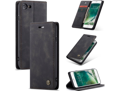 Funda iPhone 7 CASEME Libro Elite Negro