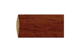 Barra madera lisa 1,5 metros x 20 mm. nogal