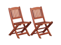 Sillas de comedor infantiles (2 unidades), madera maciza de eucalipto, DKD Home Decor