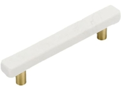Tiradores De Puerta De Mármol Cerámico Blanco Youther Para Cajones Y Armarios.