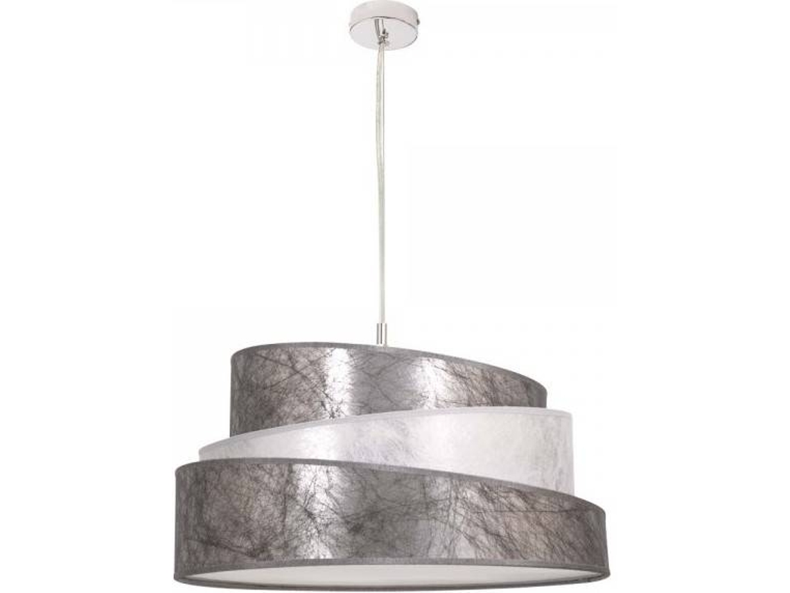 Lámpara de Suspensión FABRILAMP Colonia (Plateado - E27 - 60 W - Metal)