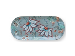 Tostada Rectangular PIP STUDIO Flower Festival Azul 33X15X1.6Cm